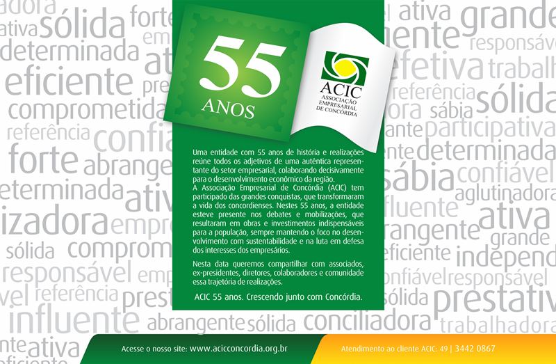  ACIC comemora 55 anos nesta sexta-feira
    