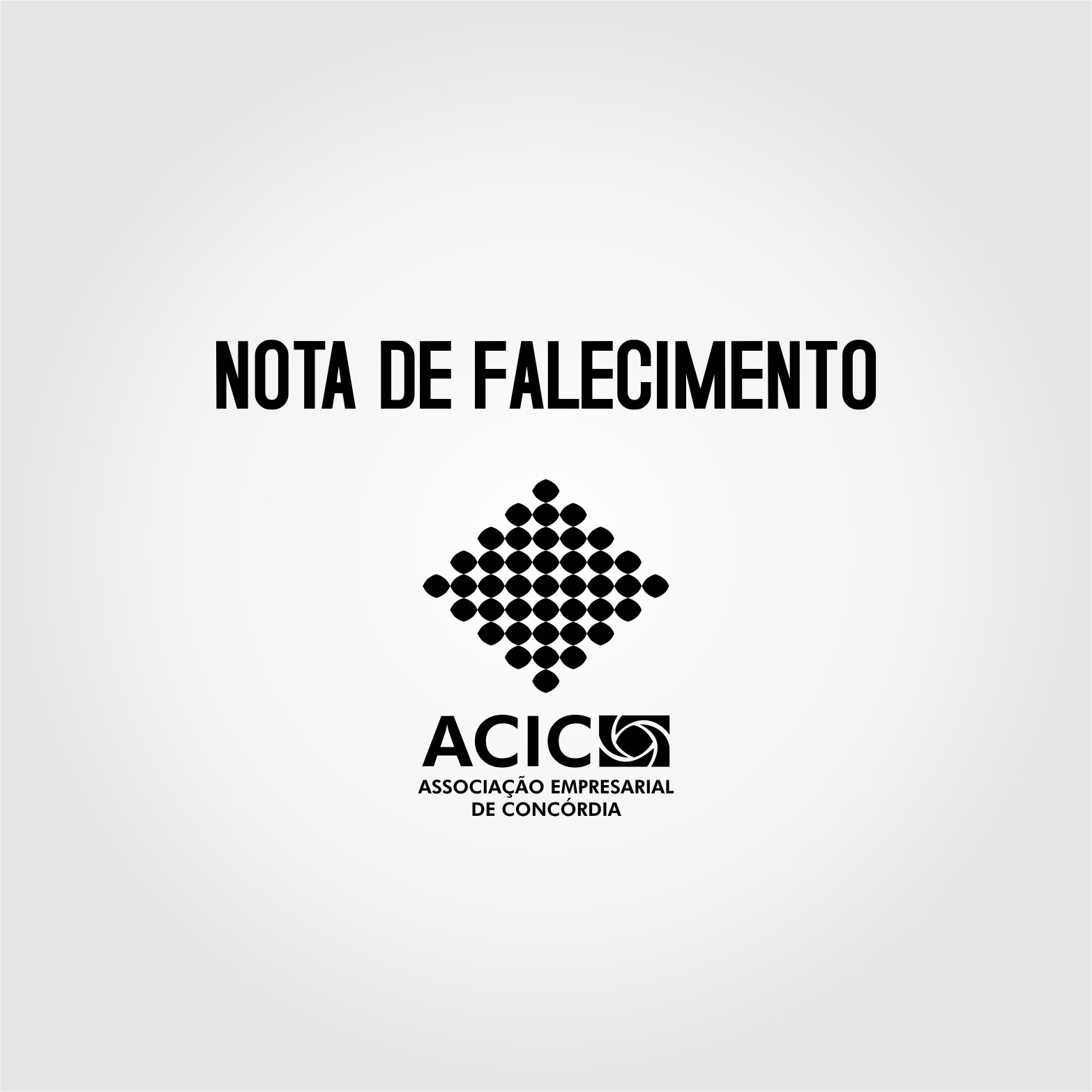 Nota de Falecimento