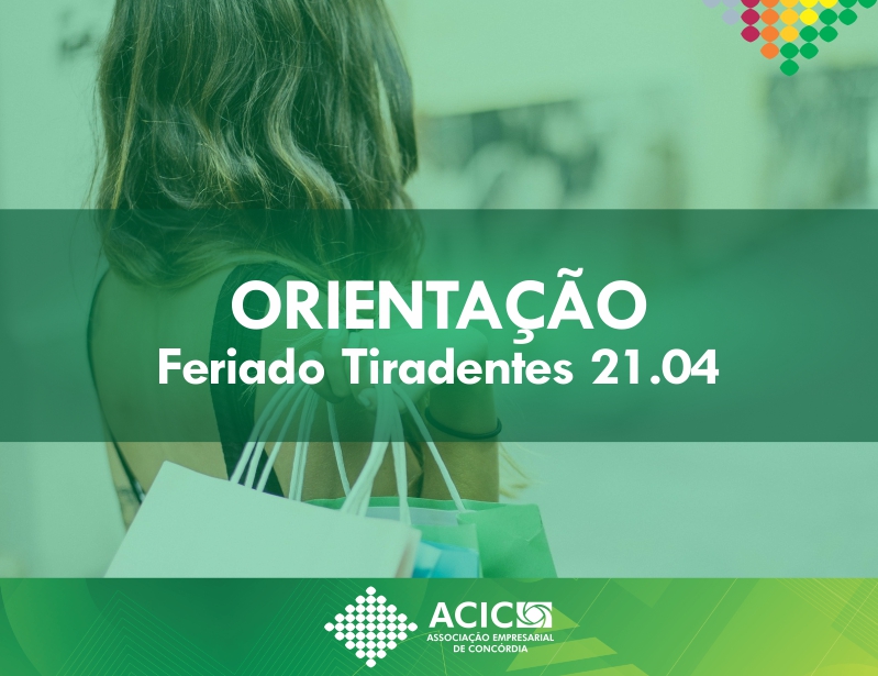 Comércio de Concórdia poderá atender no feriado de Tiradentes