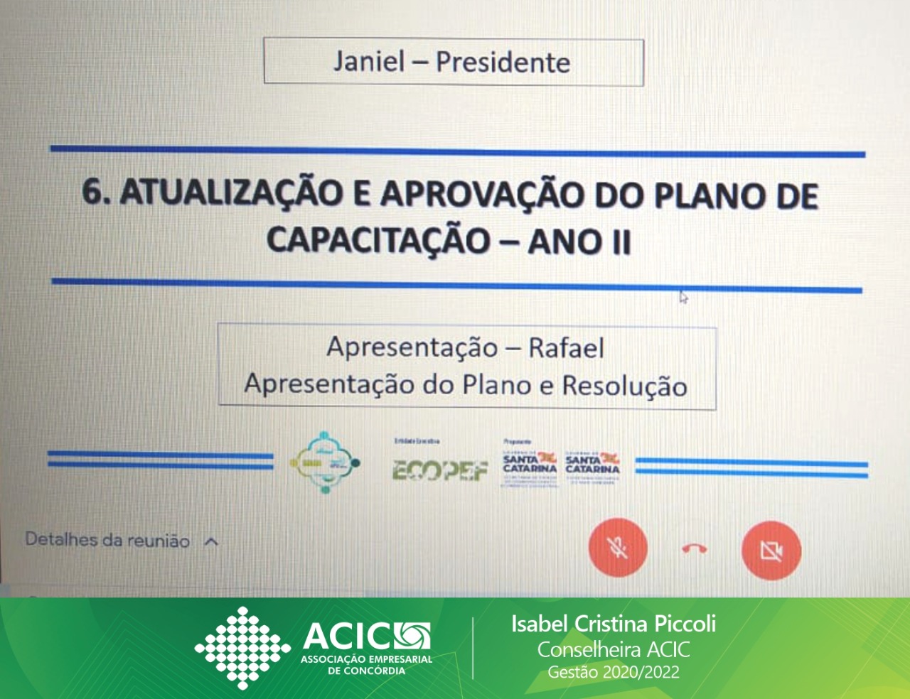 ACIC presente na AGO do Comitê Jacutinga