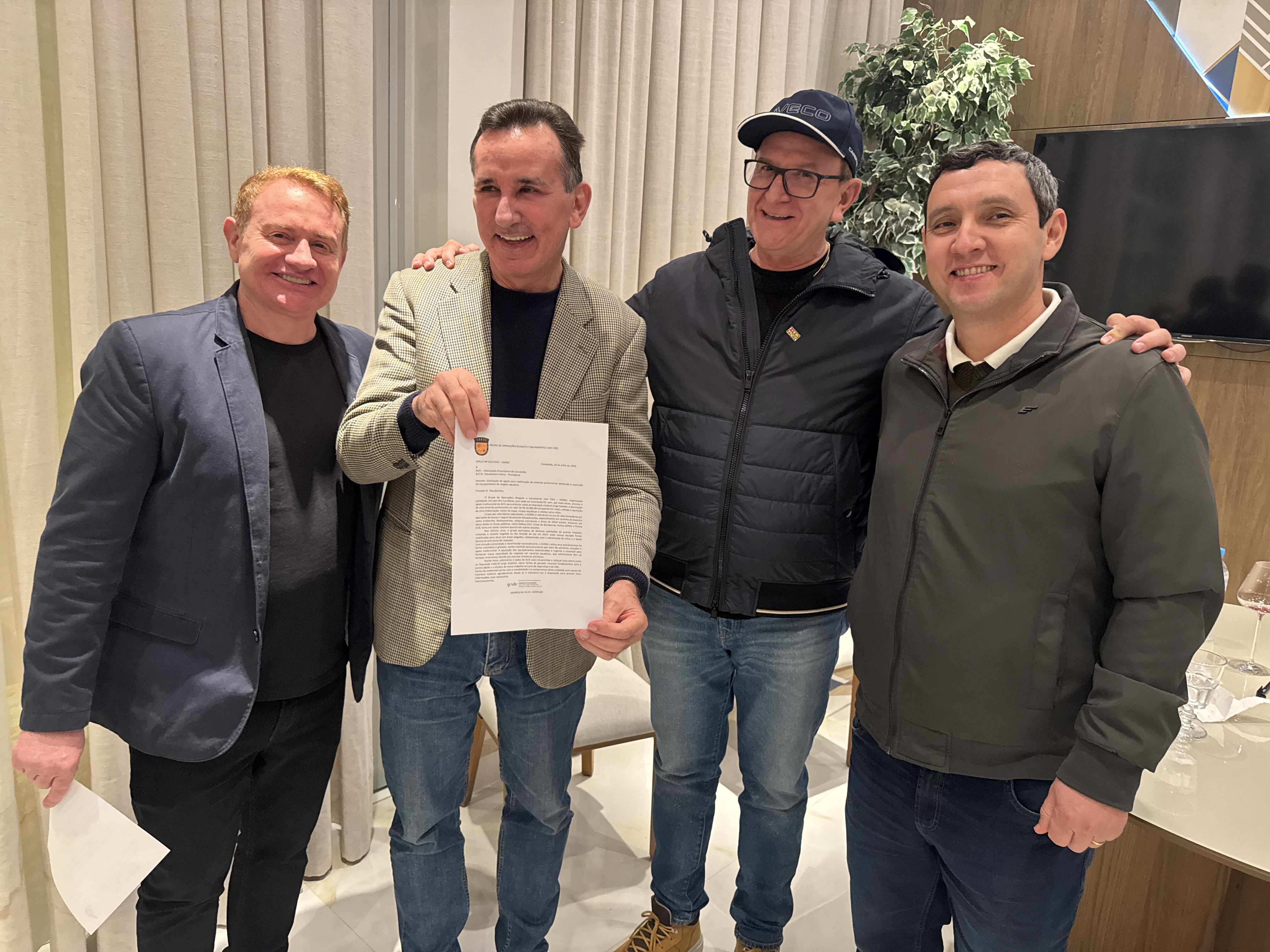 Deputado Jorge Goetten se compromete em buscar recursos para melhorias nas BRs 153 e 282, reforçando pleitos defendidos pela ACIC