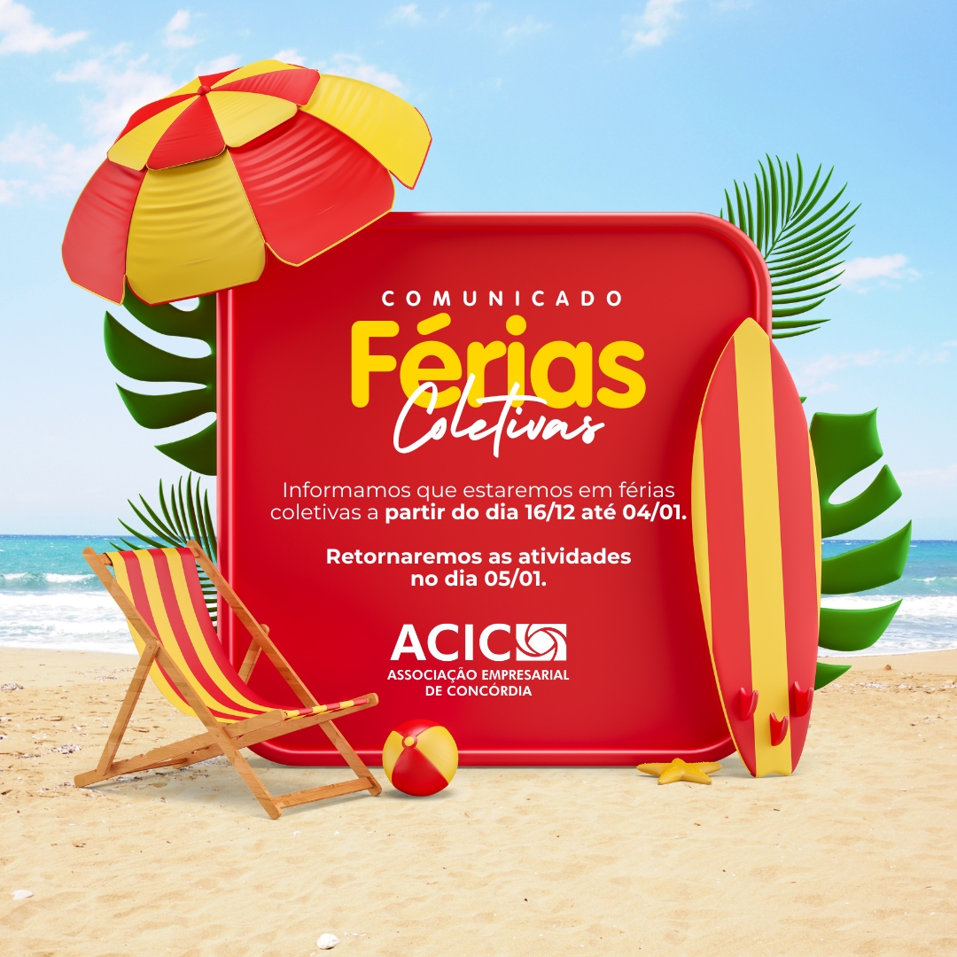 ACIC: Férias coletivas de 16/12 a 04/01