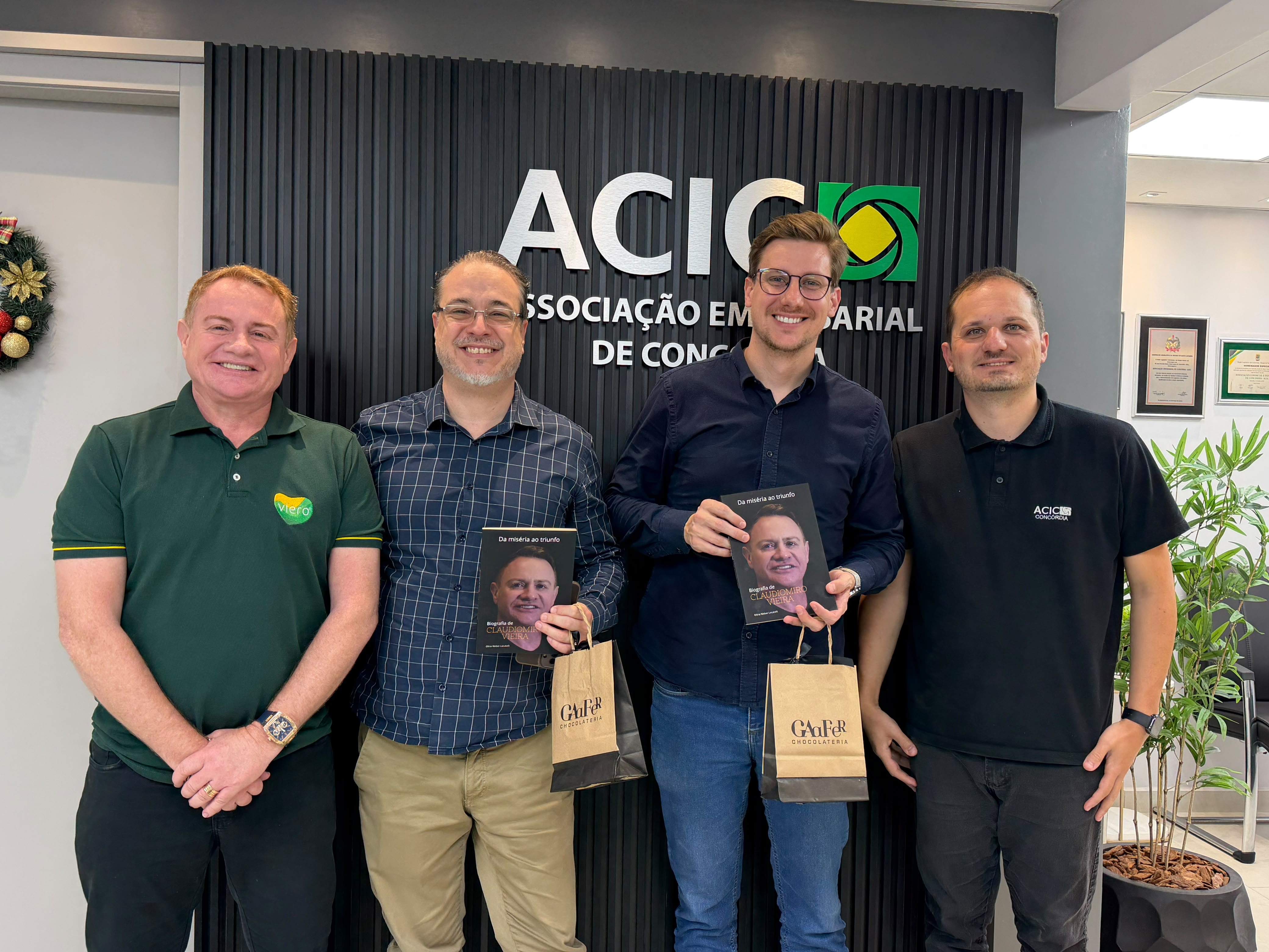 Grupo NSC se reúne com a ACIC e mostra-se solícito à proposta da entidade de aumentar a cobertura jornalística e dar mais visibilidade a Concórdia