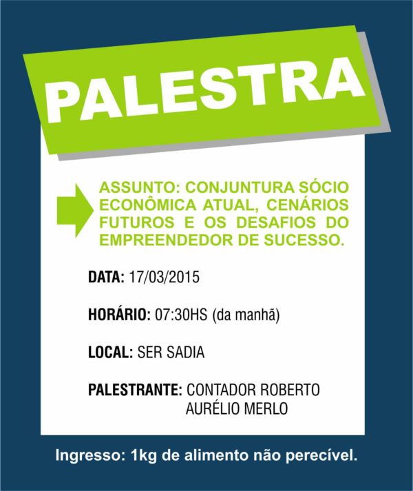 ACIC apoia palestra
    