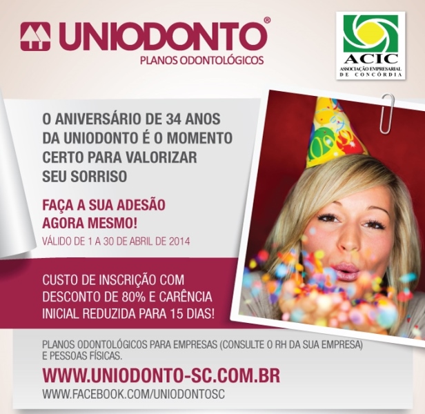 Uniodonto tem promoção de aniversário
    