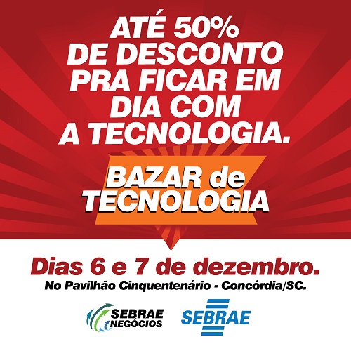 Bazar da ACIC e do SEBRAE será nestes dias 6 e 7
    