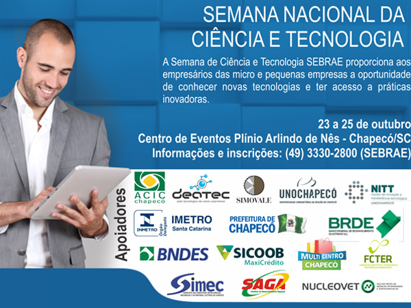 Participe da Semana de Ciência e Tecnologia
    