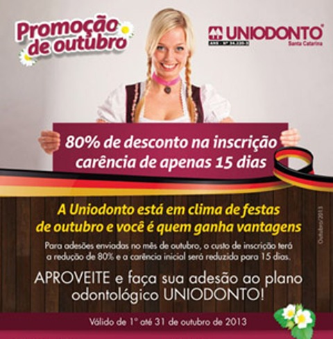 Promoção de outubro da Uniodonto
    