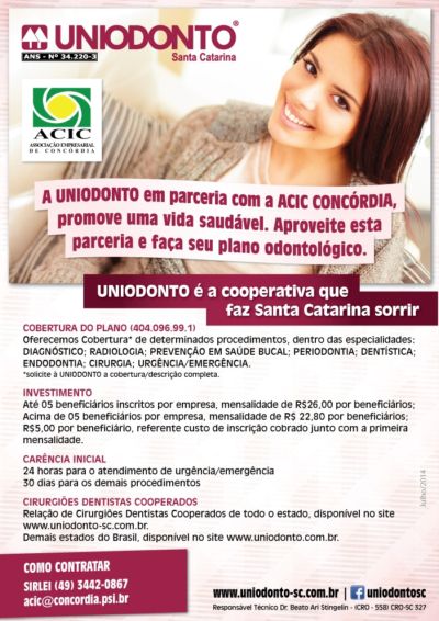 Uniodonto: Parceria com a ACIC
    