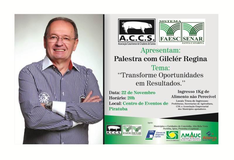 Palestra com Gilclér Regina 
    