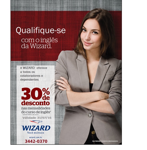 Inglês na Wizard: Descontos de 30%
    