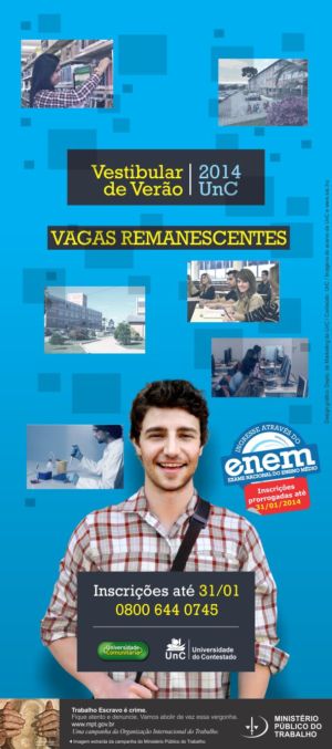 Vagas remanescentes da UnC
    