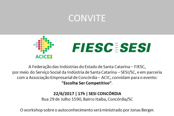 ACIC é parceira em Workshop sobre competitividade
    