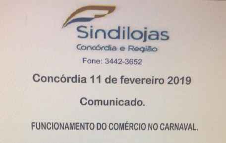 COMUNICADO - SINDILOJAS
    