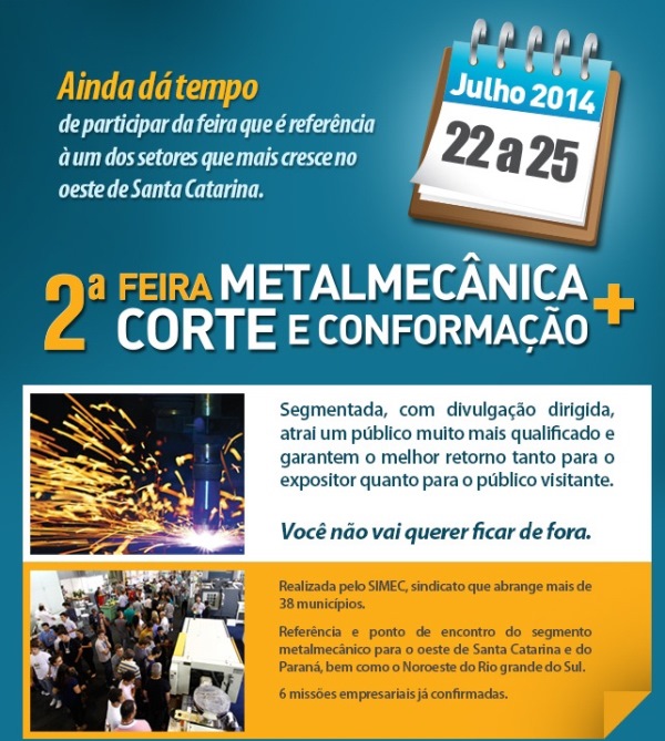 ACIC divulga Feira METALMECÂNICA
    